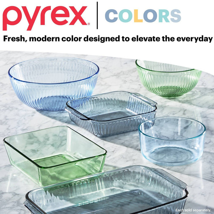 Pyrex Simply Store Tinted 6pc Lidded Round Storage Set Blue