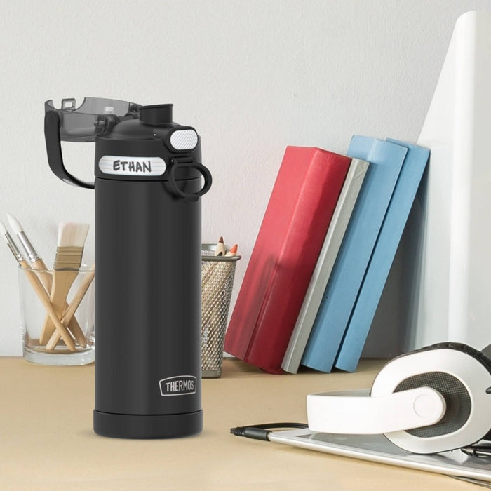 Thermos 16oz Stainless Steel FUNtainer Water Bottle with Bail Handle - Black