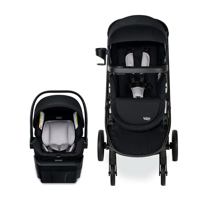 Britax Willow Brook Baby Travel System with Infant Car Seat and Stroller - Onyx Glacier (LOCAL PICKUP ONLY)
