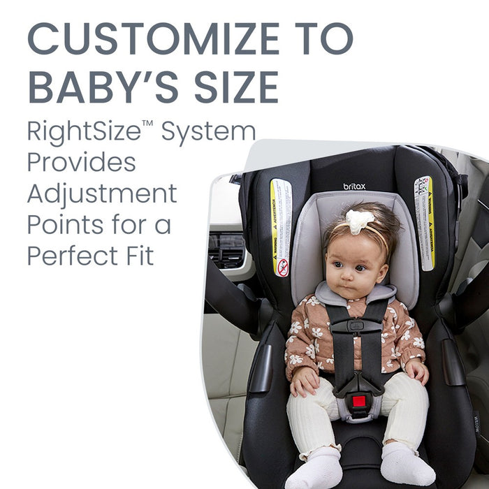 Britax Willow Brook Baby Travel System with Infant Car Seat and Stroller - Onyx Glacier (LOCAL PICKUP ONLY)