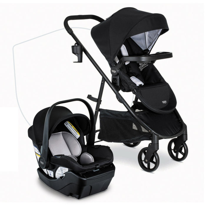 Britax Willow Brook Baby Travel System with Infant Car Seat and Stroller - Onyx Glacier (LOCAL PICKUP ONLY)