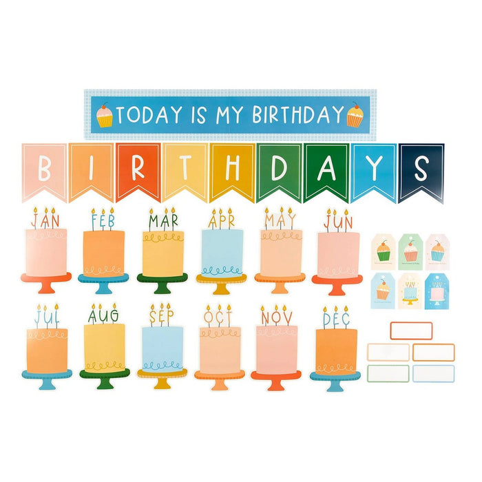 Pippi Post Class Birthdays Bulletin Board Kit