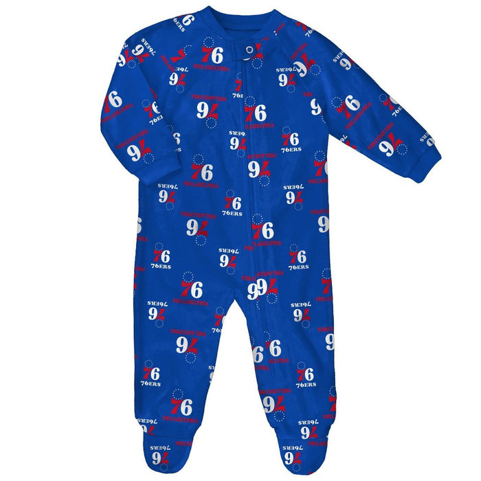 NBA Philadelphia 76ers Baby Boys' Sleeper - 3-6M
