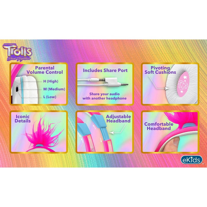 Trolls 3 Youth Headphones