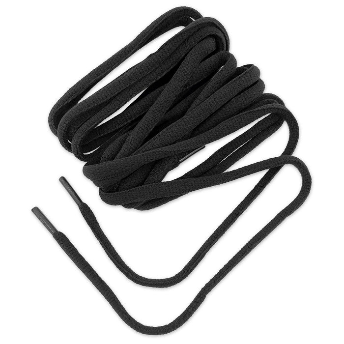 Shoe Gear Oval Athletic Shoe Laces - Black 45"