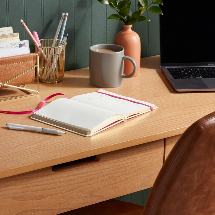 192pg College Ruled Journal 5"x7" Cream Monogram J - Opalhouse