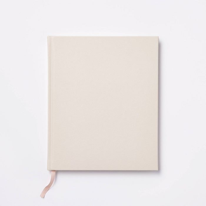 Undated Planner 8.5"x7" Faux Leather Blush - Threshold