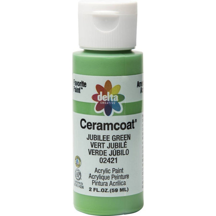 2 fl oz Acrylic Craft Paint Jubilee Green - Delta Ceramcoat