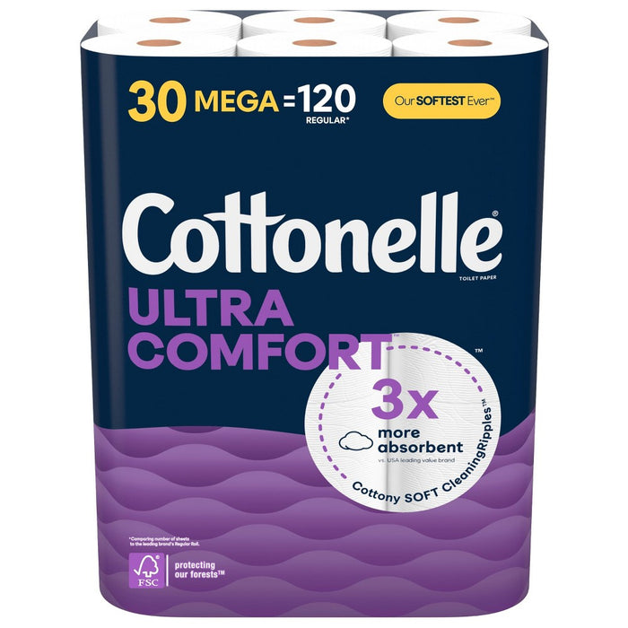 Cottonelle Ultra Comfort Toilet Paper - 30 Mega Rolls