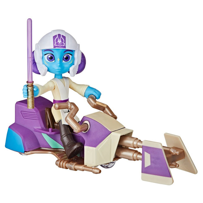 Star Wars Young Jedi Adventures Lys Solay and Speeder Bike Vehicle Set