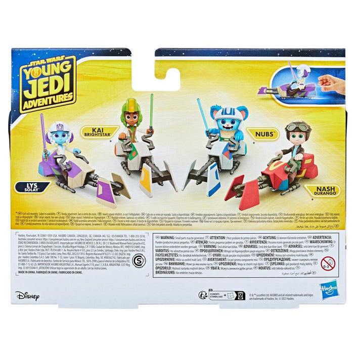 Star Wars Young Jedi Adventures Lys Solay and Speeder Bike Vehicle Set