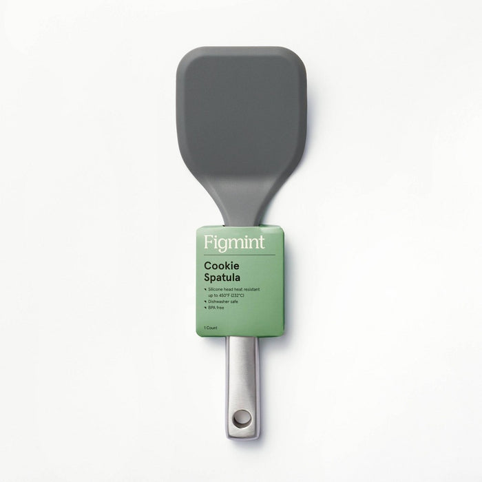 Stainless Steel with Silicone Cookie Spatula Dark Gray - Figmint