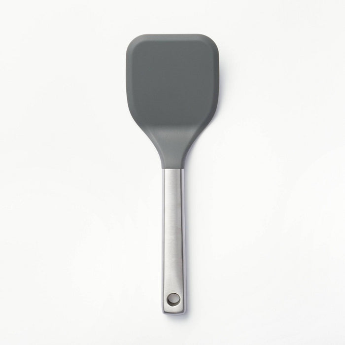 Stainless Steel with Silicone Cookie Spatula Dark Gray - Figmint