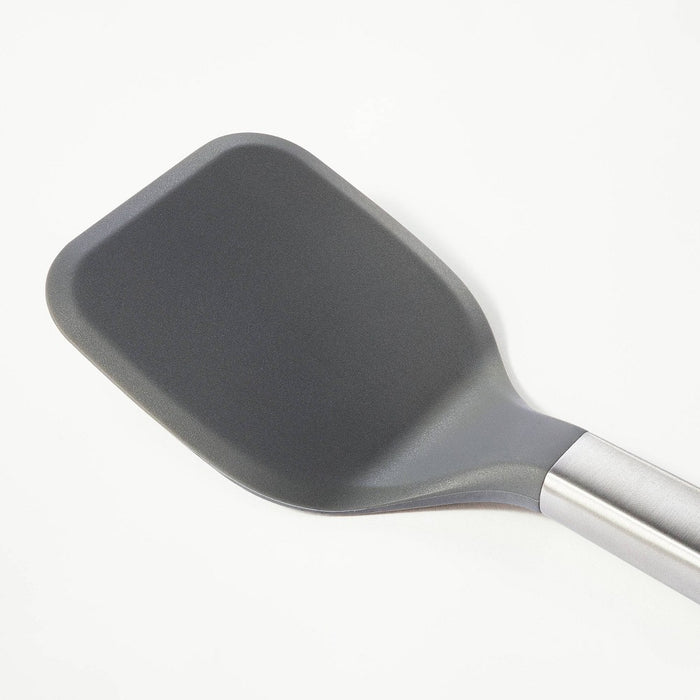Stainless Steel with Silicone Cookie Spatula Dark Gray - Figmint