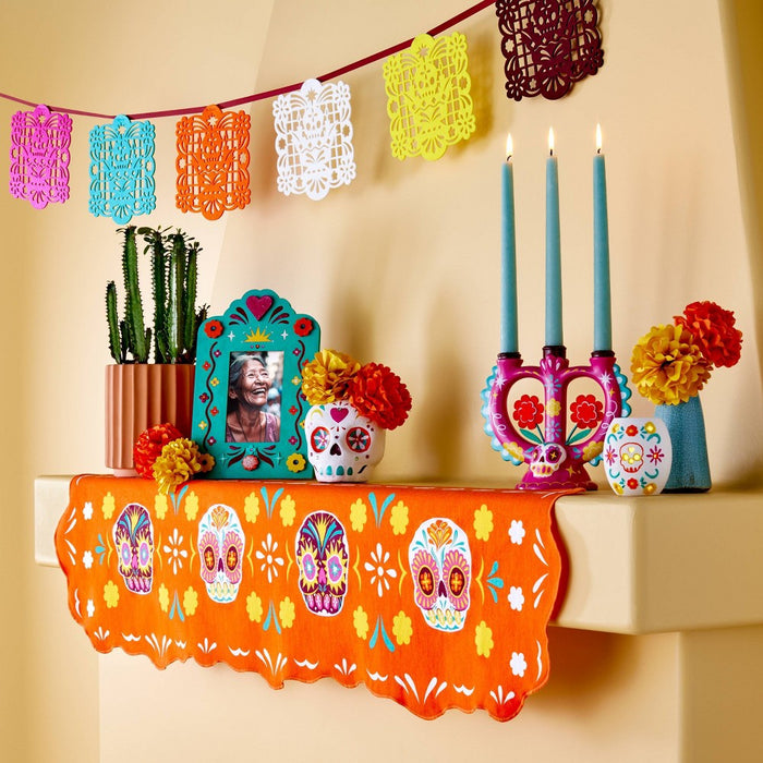 Dia de Muertos 14"x50" Mantle Cloth - Designed with Luis Pinto