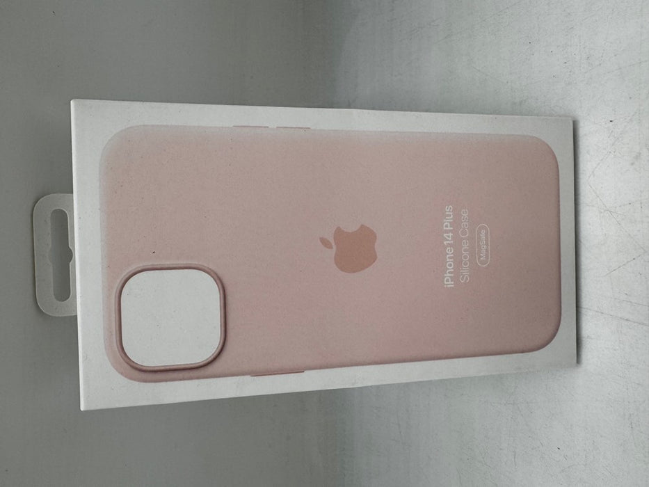 Apple iPhone 14 Plus Silicone Case with MagSafe - Chalk Pink