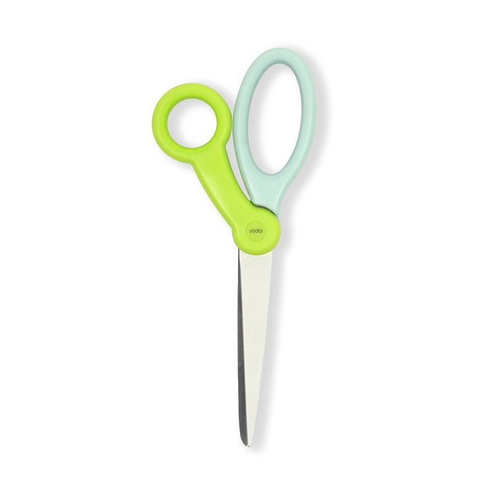 Yoobi Evolve Adult Scissor Pale Blue and Lime Green