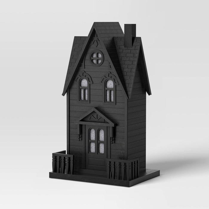 Small Haunted House Figurine Black - Threshold