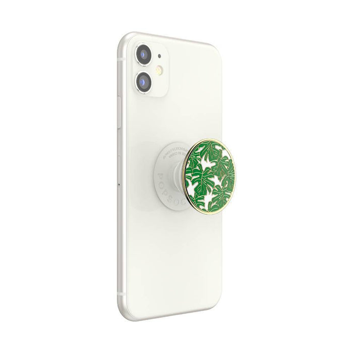 PopSockets PopGrip Enamel Cell Phone Grip & Stand - Monstera