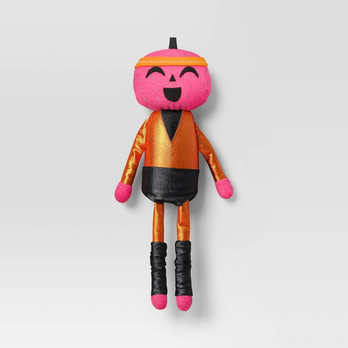 11" Felt Workout Pumpkin Halloween Decorative Figurine- Hyde & EEK! Boutique