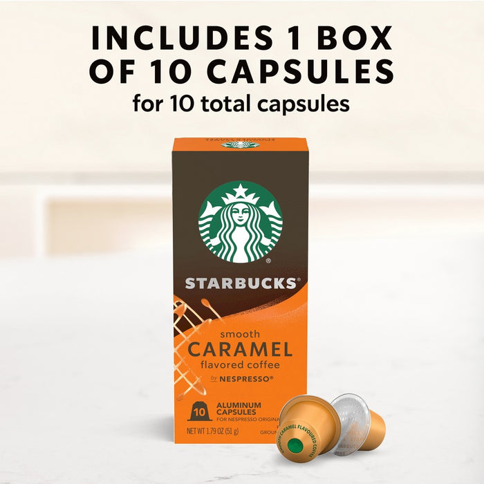 Starbucks by Nespresso Original Line Pods - Light Roast Coffee -Smooth Caramel - 1 Box (10 Pods)