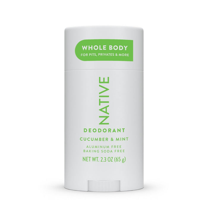 Native Whole Body Deodorant Stick - Cucumber & Mint - Aluminum Free - 2.3oz
