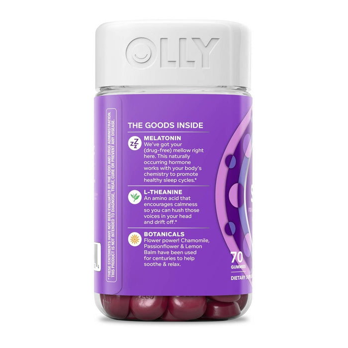 OLLY 3mg Melatonin Sleep Gummies - Blackberry Zen - 70ct