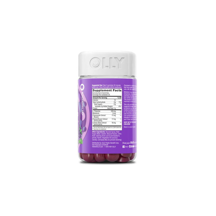 OLLY 3mg Melatonin Sleep Gummies - Blackberry Zen - 70ct