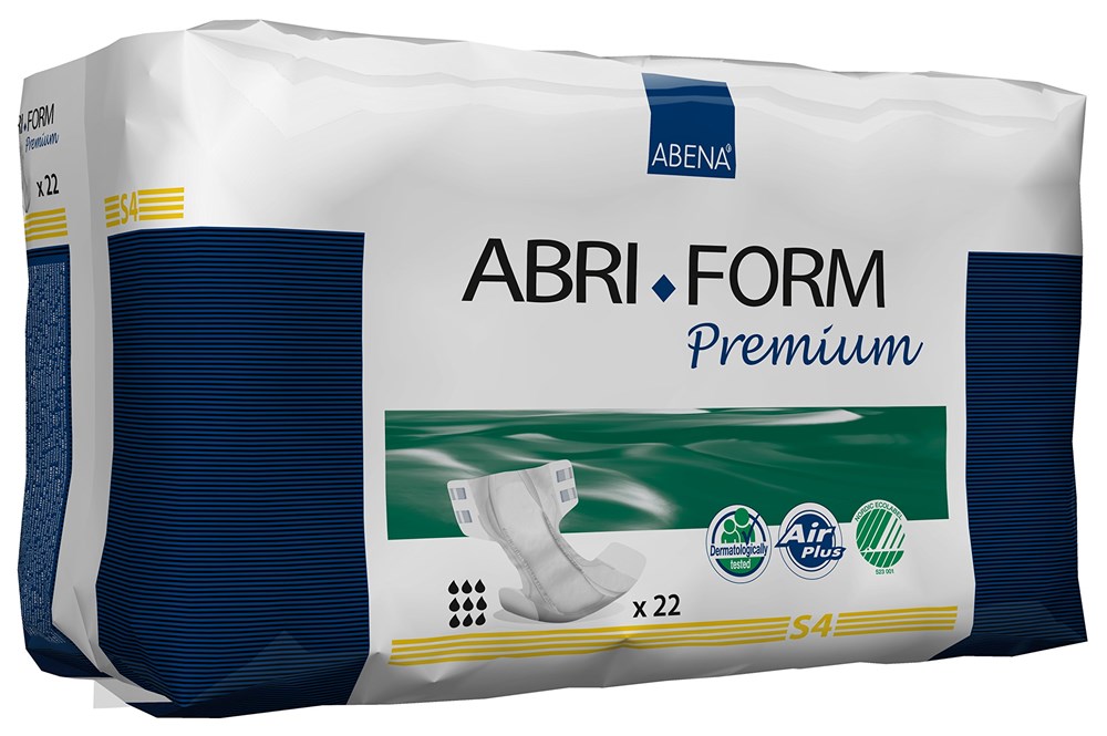 Abena Abri-Form Premium Incontinence Briefs, Level 2, (Extra Small To Extra Large Sizes) Small, 28 Count