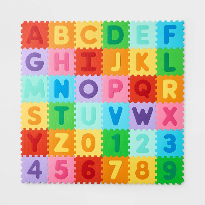 5' x 5' ABC Floor Mat Set - 36pc - Gigglescape