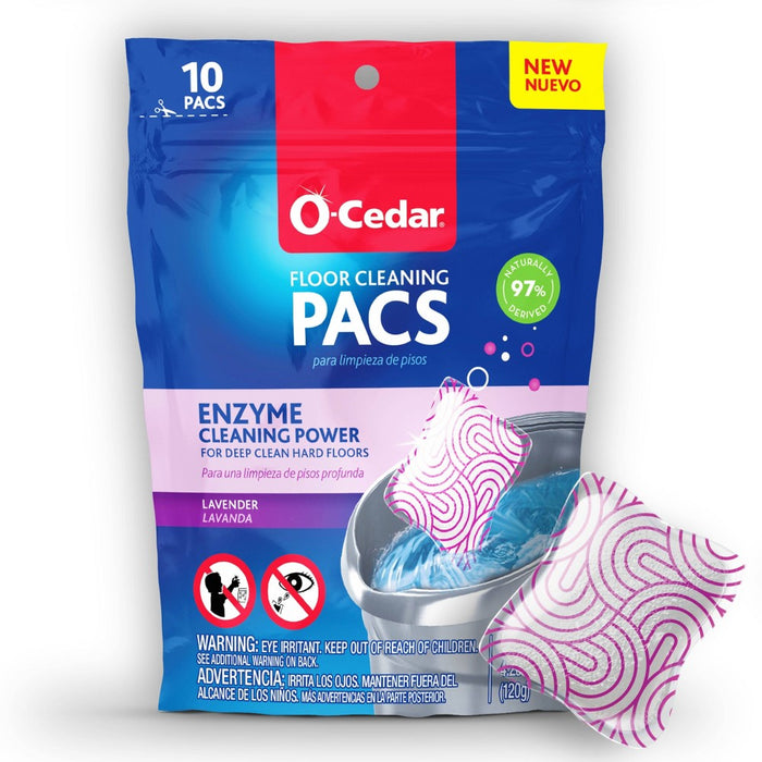 O-Cedar Lavender PACS Hard Floor Cleaner - 10ct
