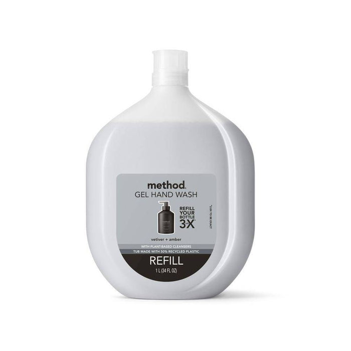 Method Vetiver + Amber Gel Hand Soap Refill - 34 fl oz