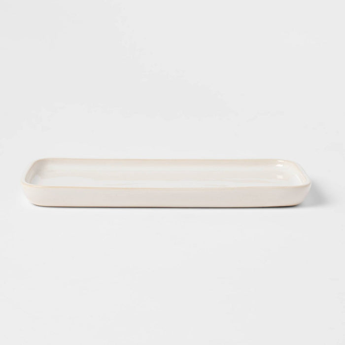Ceramic Vanity Tray White - Threshold