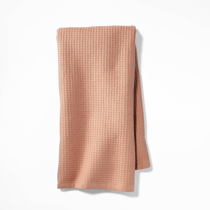 Waffle Kitchen Towel Terracotta Orange - Figmint