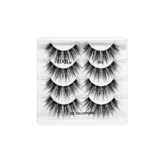 Ardell 3D False Eyelashes - 863 Faux Mink - 4ct