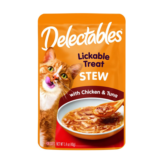 Hartz Delectables Stew Chicken and Tuna Lickable Cat Treats - 1.4oz