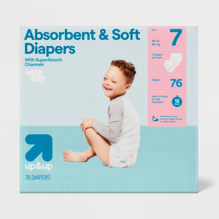 Disposable Diapers - Size 7 - 76ct - up&up