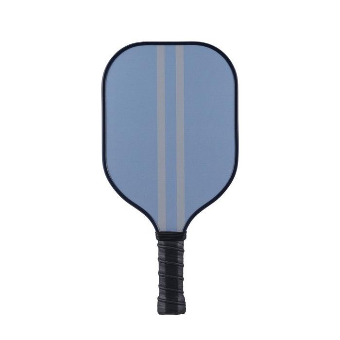 Double Sided Pickleball Paddle - Light Blue/Dark Blue Stripe