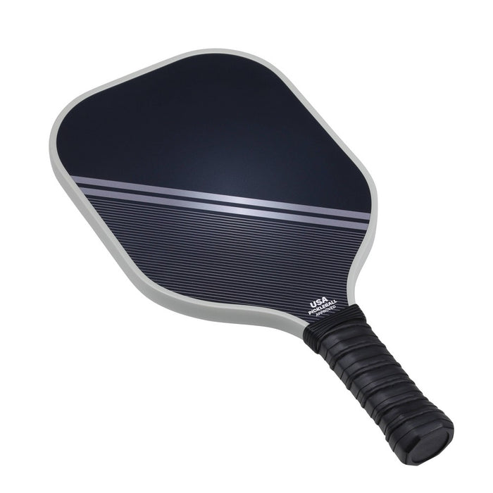 Double Sided Pickleball Paddle - Black/Gray Stripe