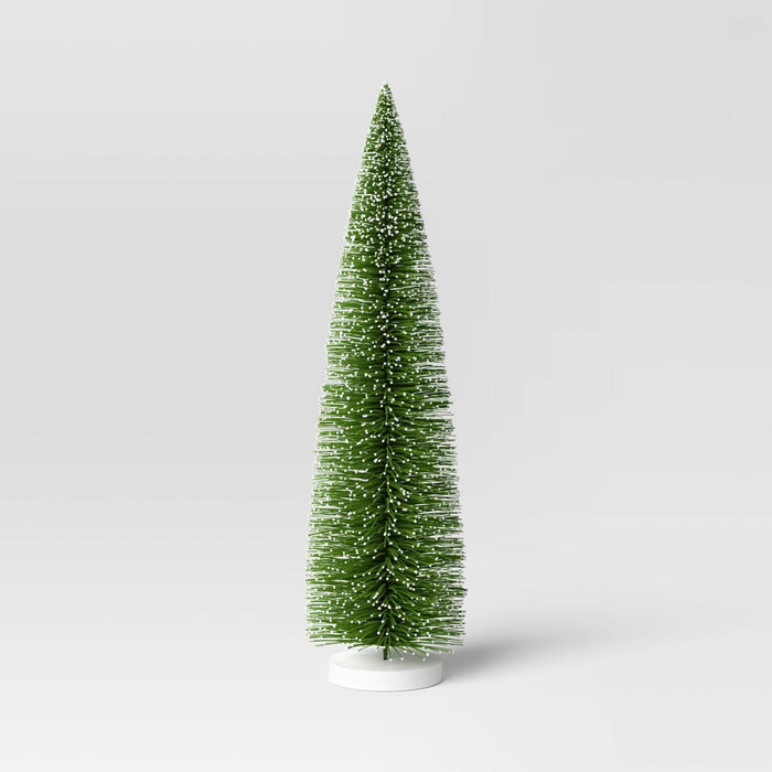 36" Christmas Bottle Brush Tree Sculpture - Wondershop Green
