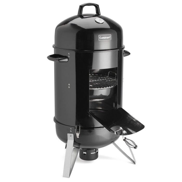 Cuisinart Vertical 18" Charcoal Smoker COS-118 Black: Durable, Easy Temperature Control, Porcelain Bowl (LOCAL PICKUP ONLY)
