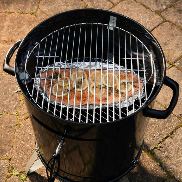 Cuisinart Vertical 18" Charcoal Smoker COS-118 Black: Durable, Easy Temperature Control, Porcelain Bowl (LOCAL PICKUP ONLY)