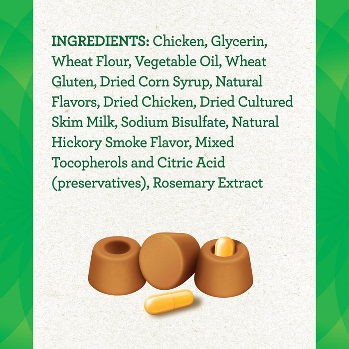 Greenies Chewy Dog Treats Pill Pockets Chicken Capsule Size - 7.9oz/30ct