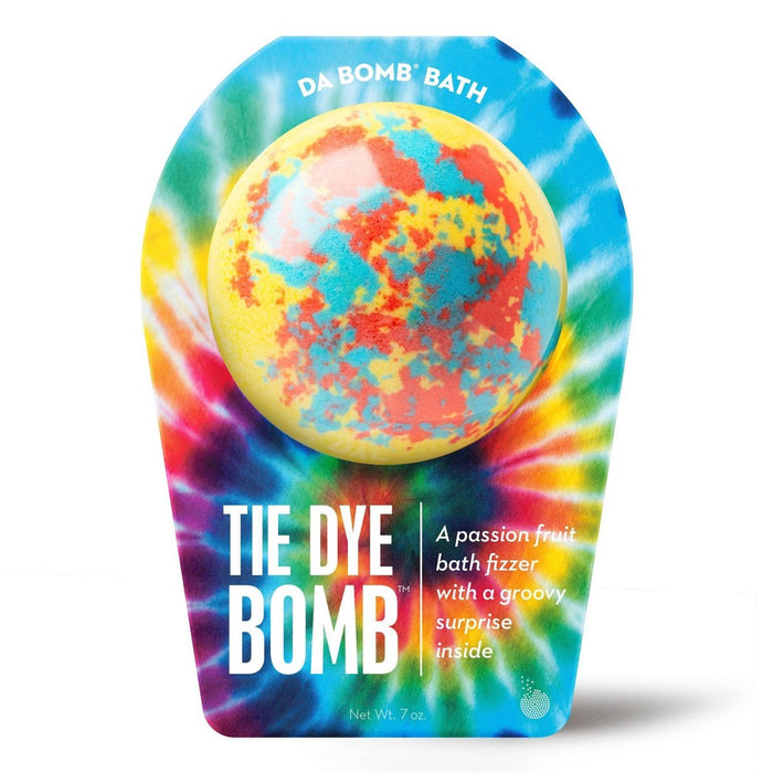 Da Bomb Bath Fizzers Tie-Dye Yellow Bath Bomb - 7oz