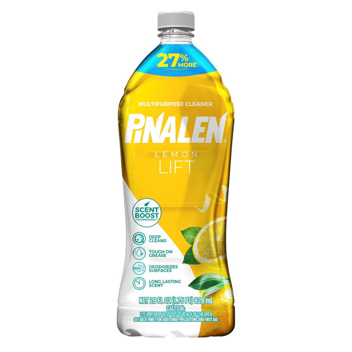 PINALEN Max Aromas Lemon Lift Multipurpose Cleaner, Kitchen, Floor, Bathroom And Surface Cleaning Product For Home 28 Fl.Oz.