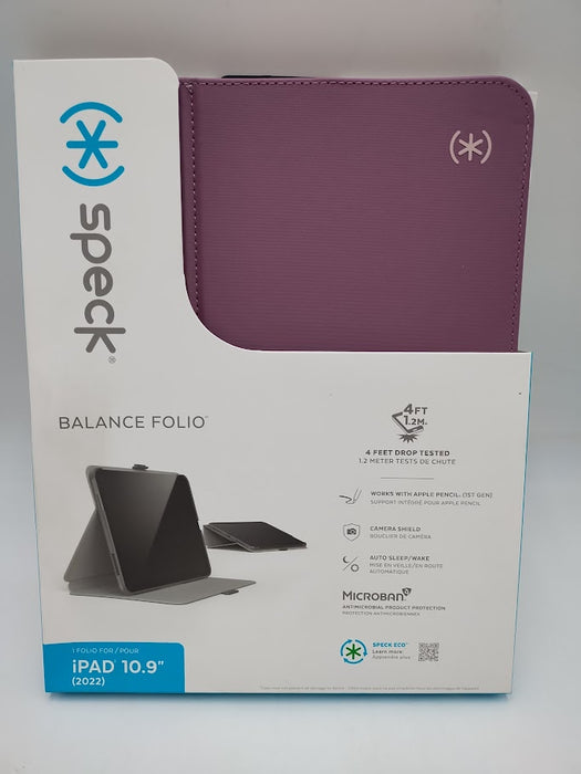 Speck Balance Folio "R" Protective Case for iPad 10.9" (10th Gen) - Plumberry Purple
