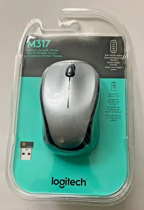 Logitech M317 Mouse - Silver