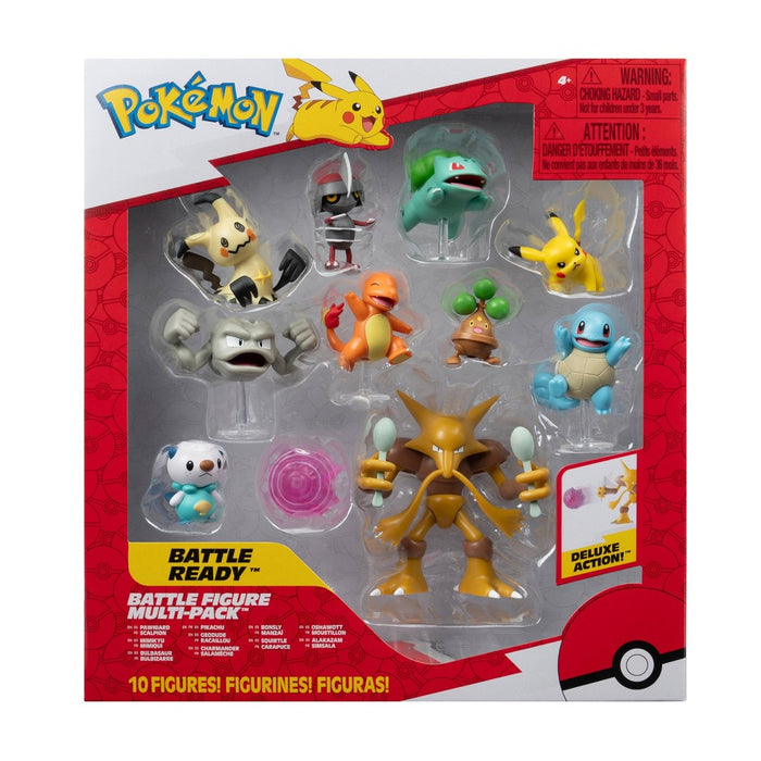 Pokemon 2" Battle Ready Mini Figure Set - 10pk