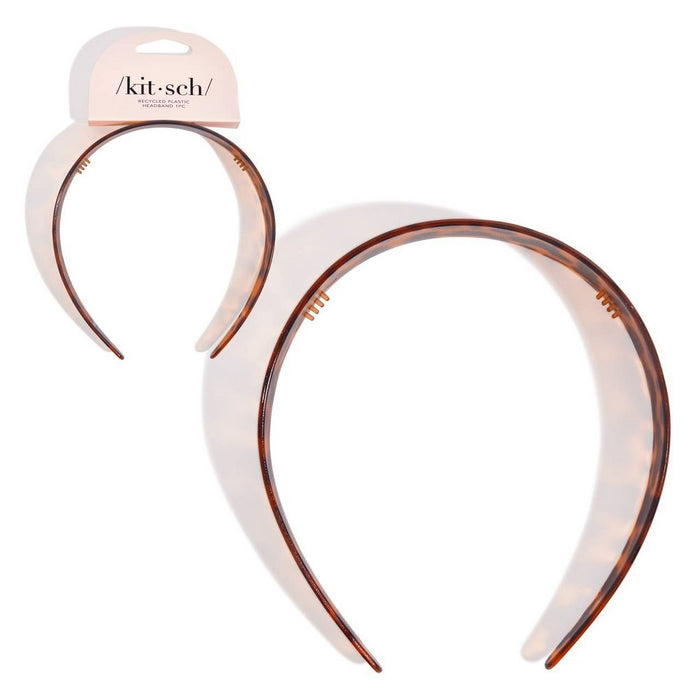 Kitsch Recycled Plastic Wide Headband - Tortoise