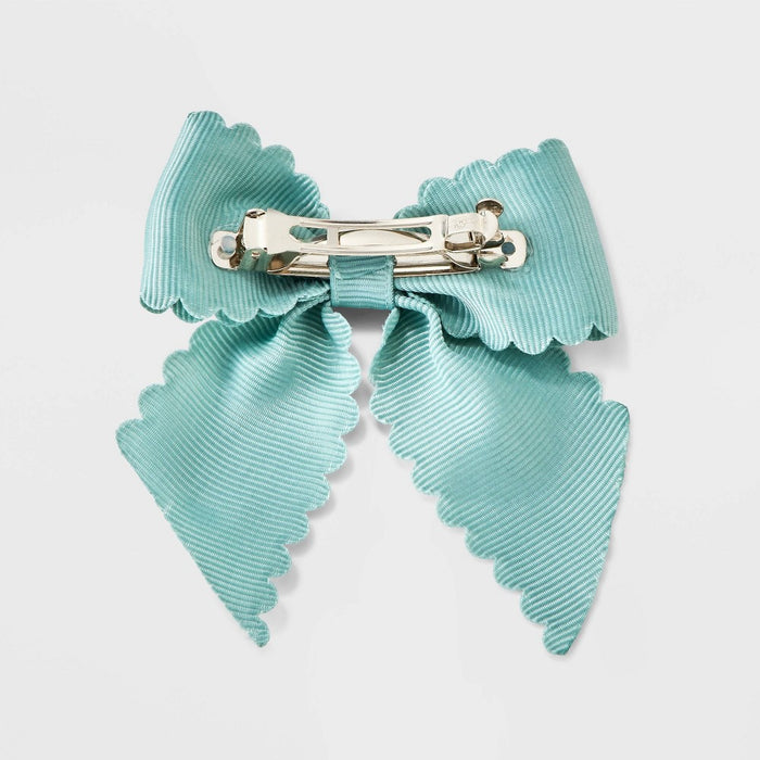 Girls' 4pk Scalloped Hair Bow Set - Cat & Jack